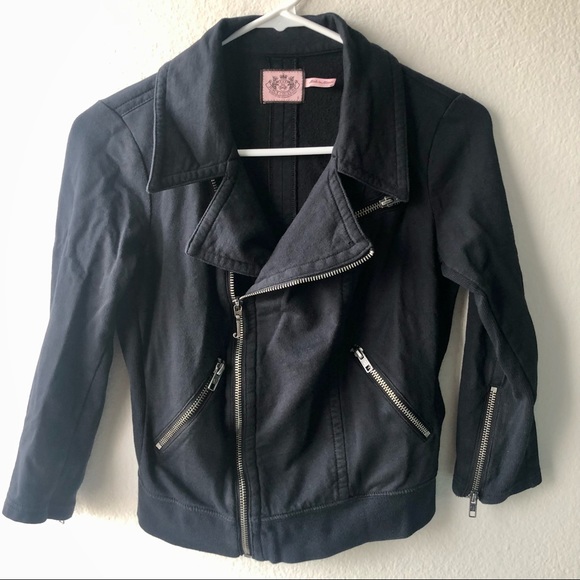 Juicy Couture Black Moto Jacket - Picture 2 of 14